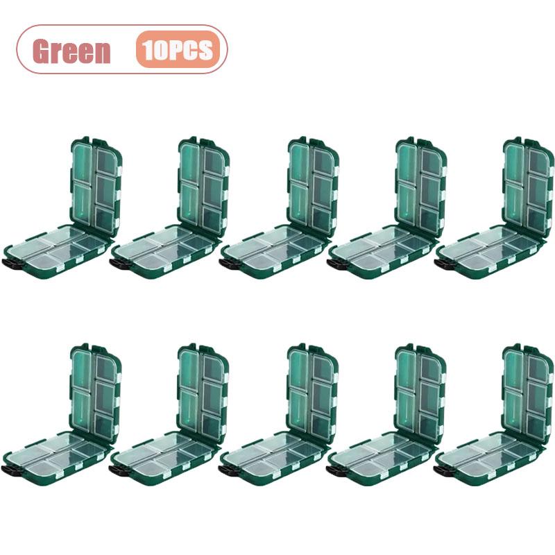 1-10PCS Dual-Sided Fishing Tackle Box Compartment Portable Bait and Hook Organizer Dividers for Lures Sinkers and Swivels
