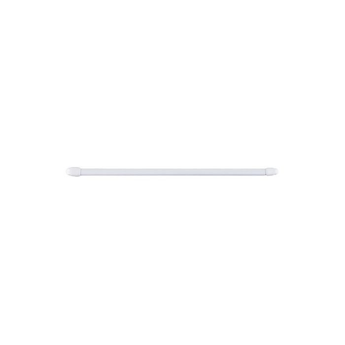 Porte-Rideau Plat 11mm 60-105cm Blanc 2 Unités