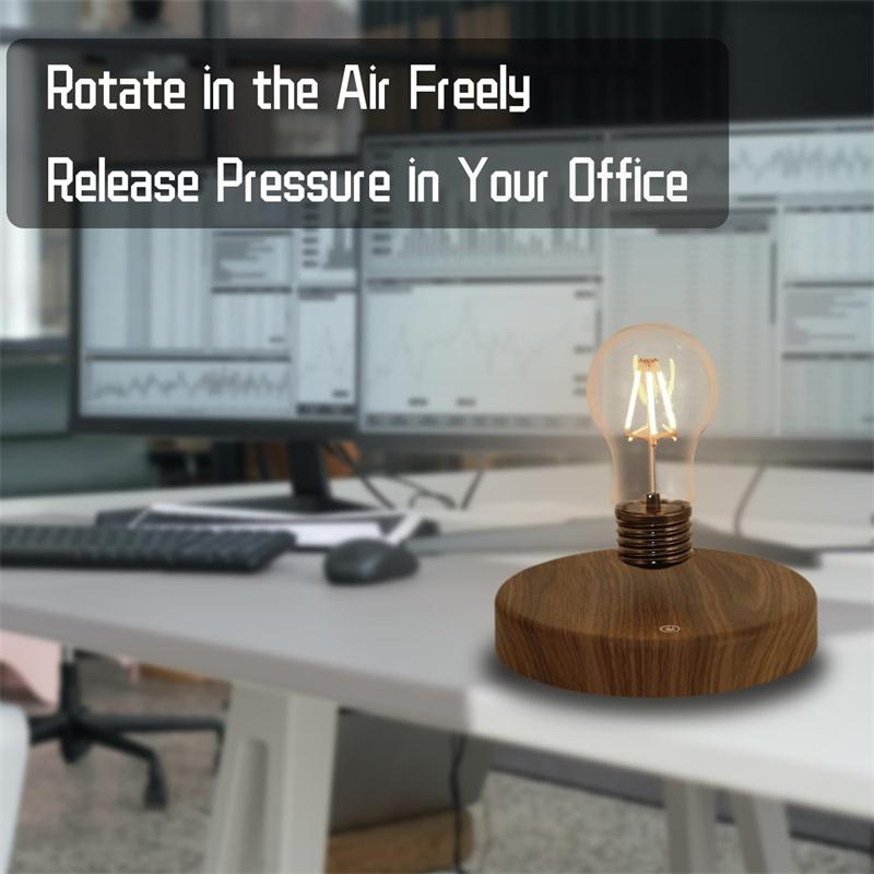 Levitating Floating Light Bulb, Magnetic Levitation Wireless Bulb Lamp, Gravity Lamps, Magnetic Levitating Home Office Decor