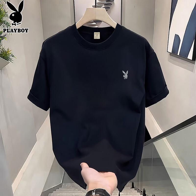 Playboy Men s Pure Cotton Short Sleeve T-Shirt L