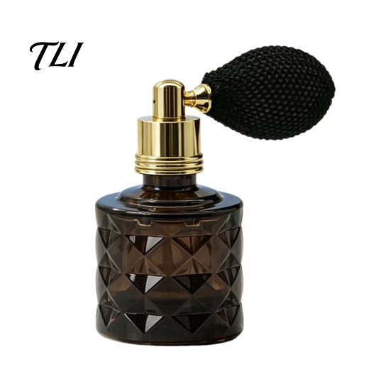 Dekorative nachfüllbare Flasche 10ML Vintage Airbag Parfümflasche, Tragbares Duftglas Leerer Zerstäuber Spray für Reisen Aromatherapieöl