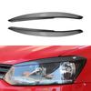 2pcs/set Car Head Light Lamp Eyebrow Eyelid Cover Trims Decoration for VW Polo Mk5 6R 6C 2010 2011 2012 2013 2014 2015 2016 2017