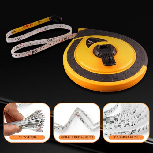 Water- and rust-resistant fiberglass leather ruler with long, high-precision tape measure and clear markings. Ideal for crafts, construction sites, Mi