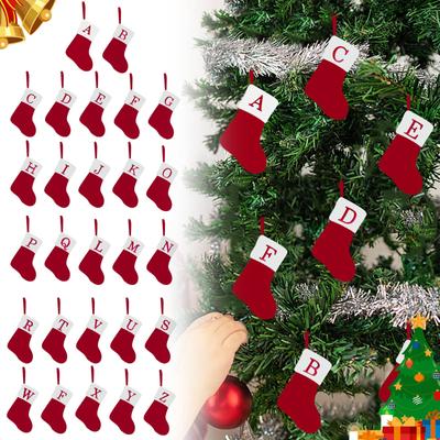 Christmas Acrylic Christmas Socks Letter Gift Box Christmas Tree Pendant Sign
