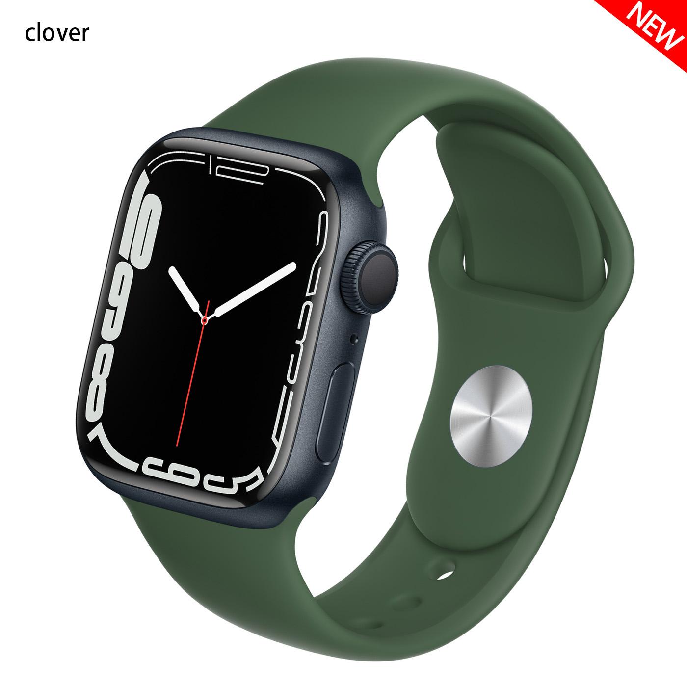 

Силіконовий ремінець для браслета Apple Watch 41 мм 44 мм 38 мм 45 мм 40 мм 42 мм Дихаючий ремінець Браслет iWatch Series 7 6 5 4 3 2 1 38 40 41 mm S-M