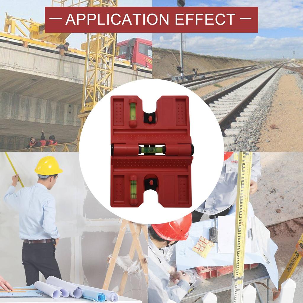 Spirit Level,Magnetic Post Level Tool Folds for Storage, Check Bubble Level