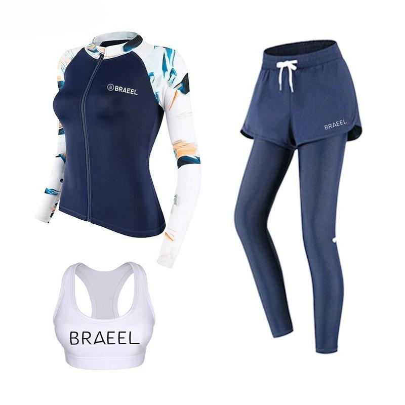 2026 Neues Weiches Bequemes Langarm Rash Guard Damen Neoprenanzug zum Surfen Quallenschutz Damen Badeanzug