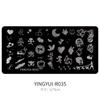 Lace Butterfly Flower Bamboo Pattern Nail Printing Mold Silicone Transfer Seal Steel Plate Nail Salon Special Tool