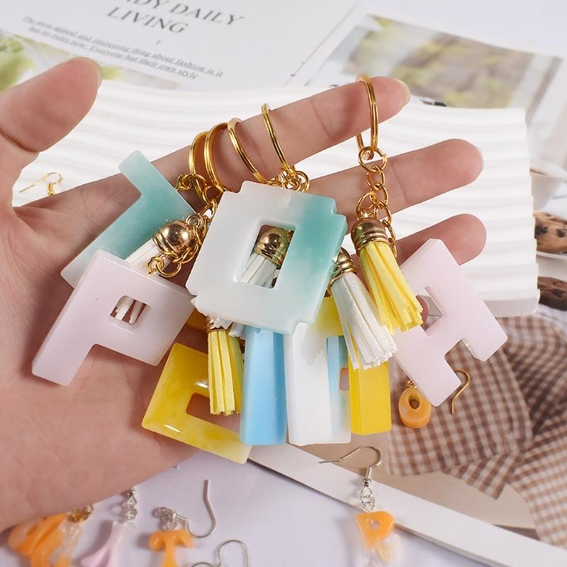 Transparent Silicone Mould Dried Flower Resin Decorative Craft Diy Letter and Number Mold Epoxy Resin Molds for Jewelry