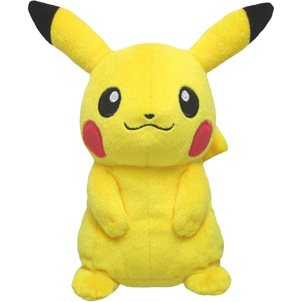 Sanei Boeki Pokmon All Star Collection Pikachu Plush Toy 19cm Height Soft Toy