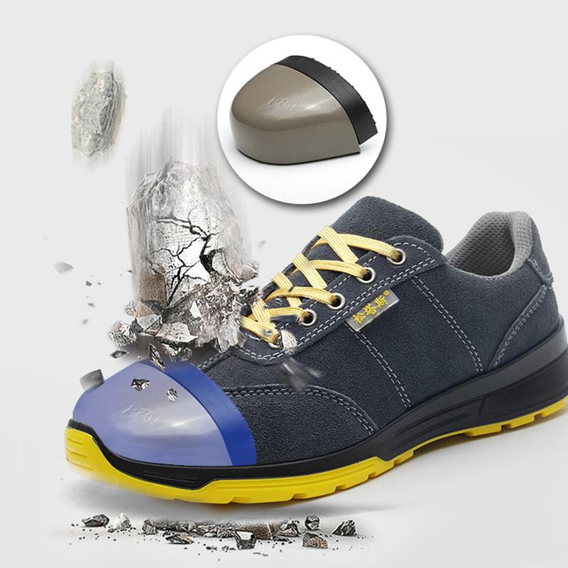 Lightweight Men's Safety Shoes Protective Work Boots For Men Anti-Smashing Safety Boot Breathable Men's Work Shoes Male Footwear