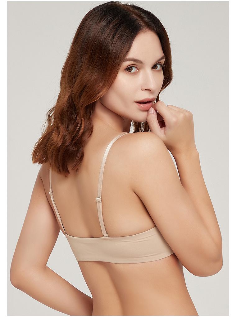 Women's Summer Thin Push-Up Seamless Bra for Small Chest - Anti-Sagging