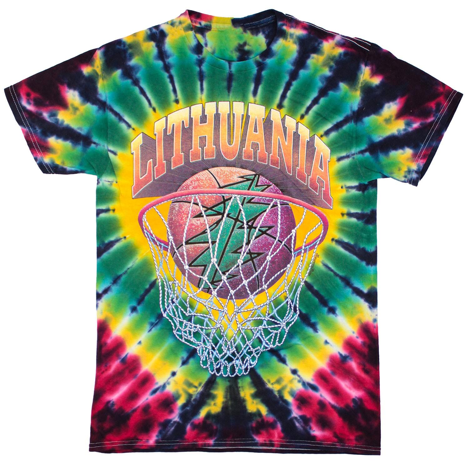 Men s Grateful Dead Lithuania Tie Dye T-shirt X-Large Multi XXL