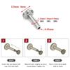 10 Stück/Los ASTM F136 Titan 16G 18G 20G Push-In Stecker Basis Ohrstecker Lippen Nasenpiercing Tragus Körperschmuck Zubehör