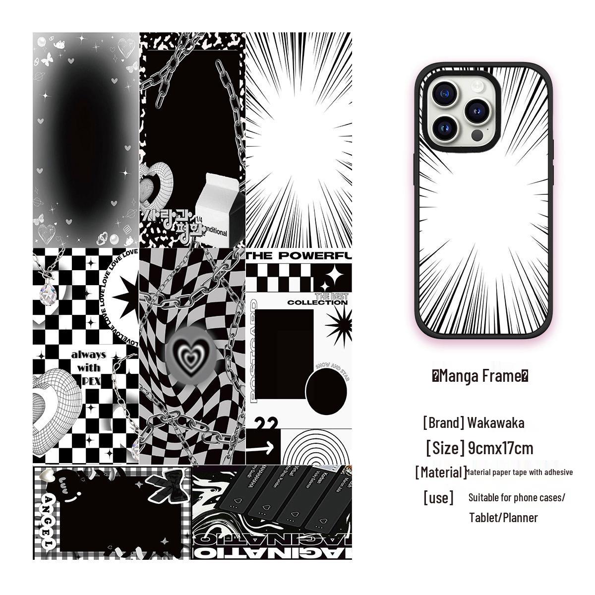 Retro Waterproof Adhesive Paper for Journal & Phone Case Stickers - Waka Waka