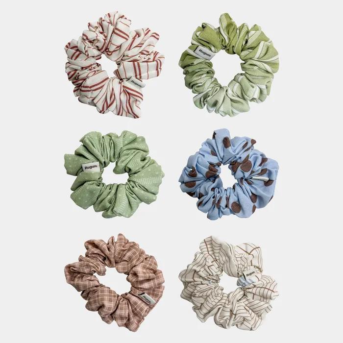 Cotton Puff Scrunchie Collection Hair Ties Scrunchies