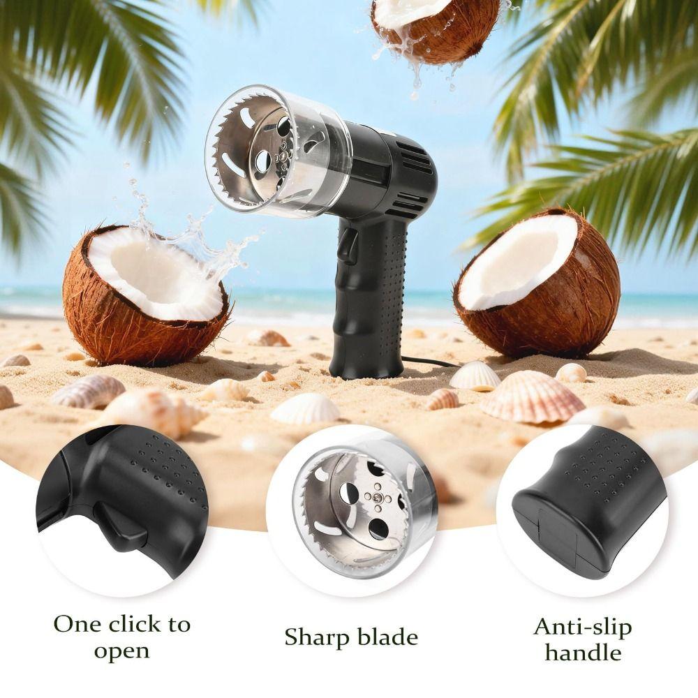 Portable Design Electric Nut Opener Labor Saving Automatic Coconut Opener Supermarkets