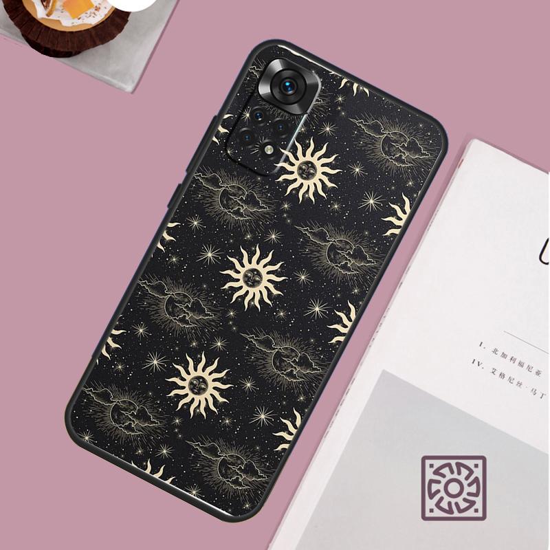 

Suns Moons Clouds Astrological Case For Xiaomi Redmi Note 14 12 11 10 13 15 Pro Plus Redmi 15C 15 13 10C 12C 13C 14C Cover Redmi Note 10 Pro
