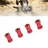 4PCS 12mm Hex Hub Adapters with Nuts Aluminum Alloy Wheel Hub Extension Adapter for 1Celsius10 RC Car 20mm Length