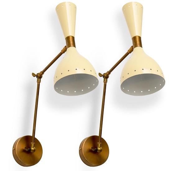 Brass Handcrafted Wall Lamp Bedside Magari Kitchen Light Study  Reading Fixed Wall Sconce Focus Elegant Night Timer