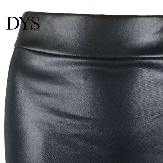 Female Skirt Women Mini Solid Color High Waist Slim Fit Bodycon Skinny Matte Faux Leather Cozy Commuter Streetwear Short