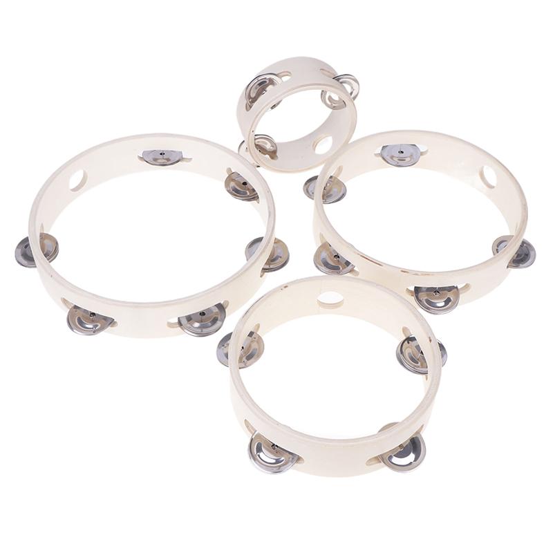 4/6/7/8 Inch Hand Held Wood Headless Tambourine Percussion Hand Drums Educational Toys Orff Musical Instruments For Kids