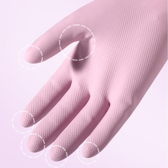 1 Par Guantes de Limpieza de Nitrilo Reutilizables Impermeables Resistentes al Desgarro Guantes de Lavavajillas de Cocina para Tareas Domésticas