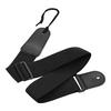 DG 1121 Guitar Strap for Electric Acoustic Guitars Adjustable 32 54inch Black Nylon Straps with Artificial Leather Ends
