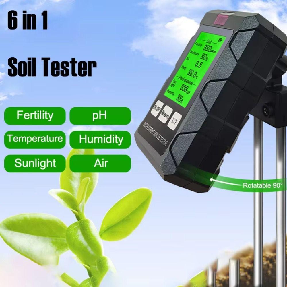 LCD Display Soil PH Tester Humidity Detection Soil Moisture Meter  Planting Land