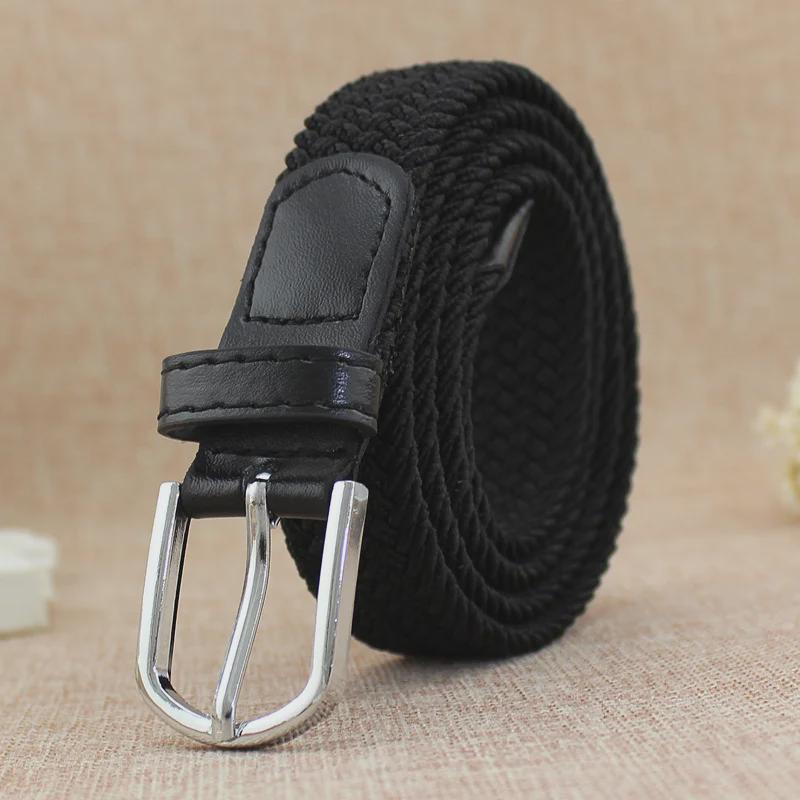 Korean Fashion Elastic Braided Belt - Unisex, Versatile, Decorative, One-Piece