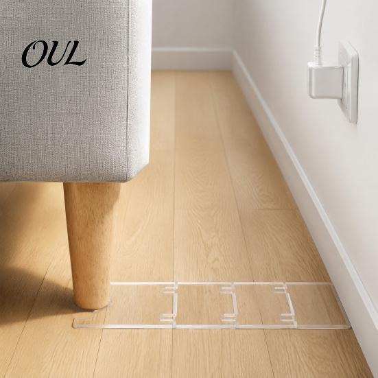 Non Slip Furniture Spacer 2/4 Sets Clear Acrylic Wall Spacer, Adjustable Couch Bed Stopper, Floor Stopper Prevent Risks from Heater, Keep Space