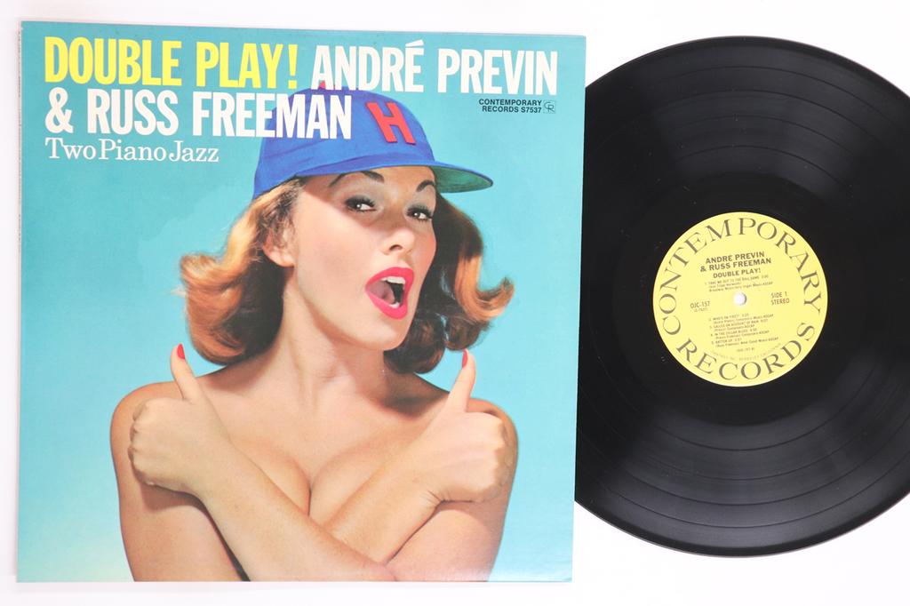LP Record ANDRE PREVIN RUSS FREEMAN Double Play OJC157 ORIGINAL JAZZ C 1984 US Jazz Used