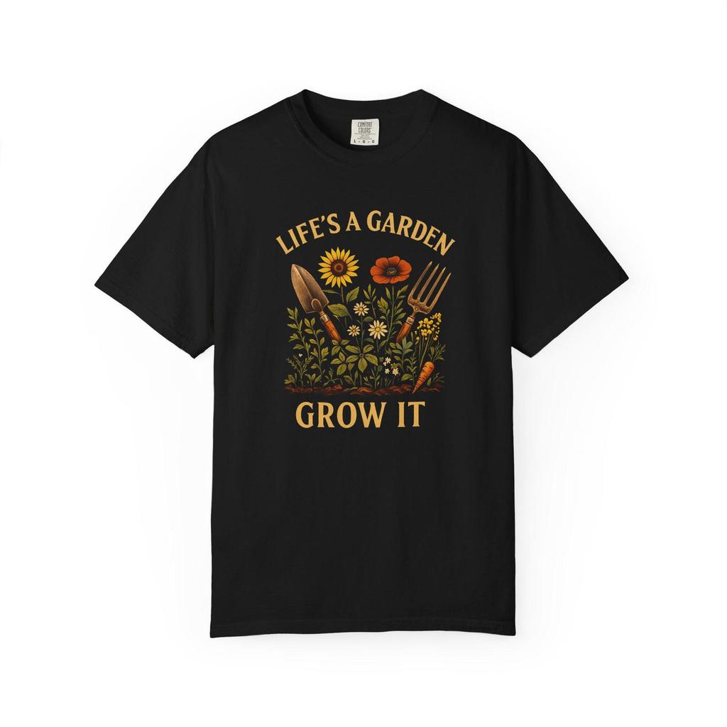 Vintage Botanical Garden T-Shirt - Comfort Colors Tee for Plant Lovers