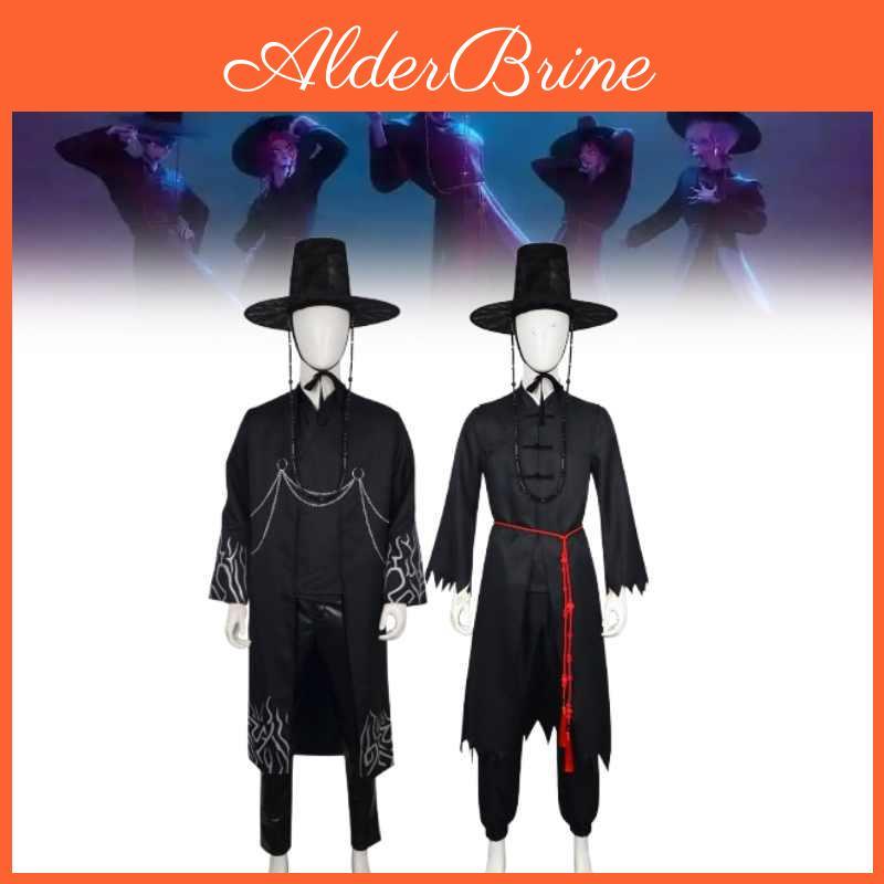 Kpop Demon Hunters Saja Boys Cosplay Suit With Polyester Material For Summer Events And Parties