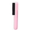 30W Cordless Hair Straightening Brush Portable Anti Scald Wide Fine Teeth Hair Straightener Curling Brush Pink