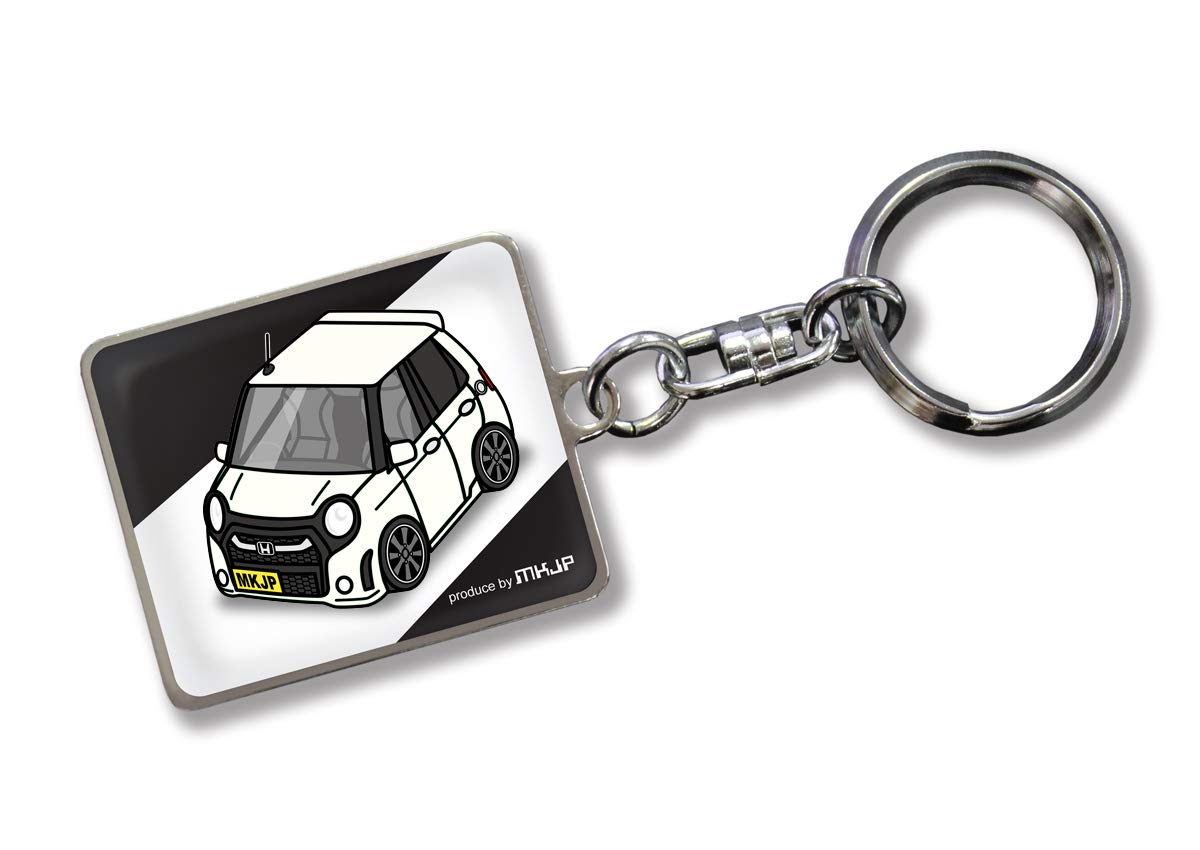 

MKJP Кастомный брелок Honda Modulo X JG1 2 Черный автомобиль Белый базовый цвет N-ONE белый