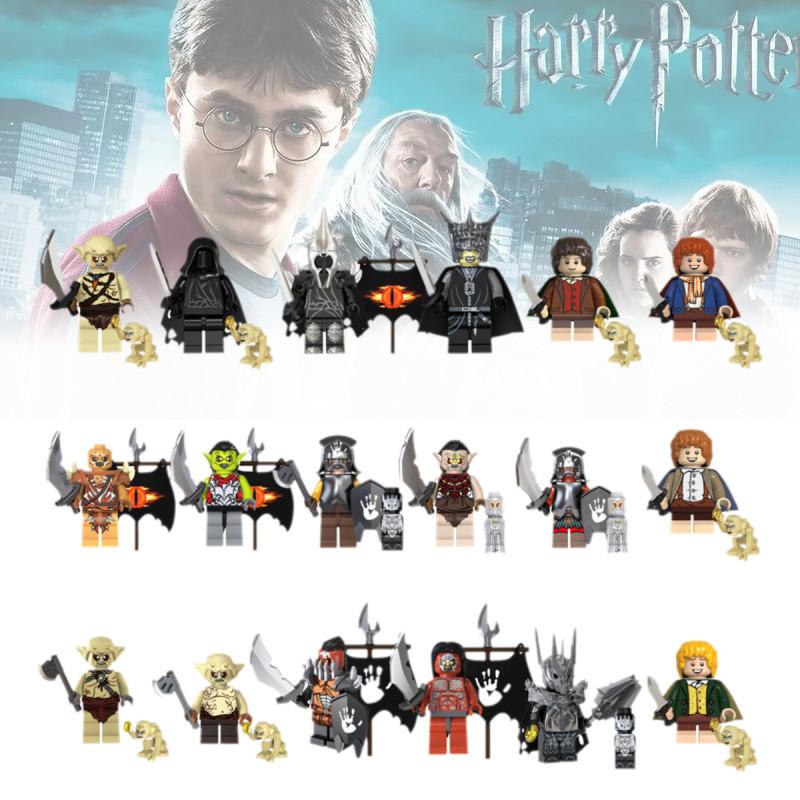 Premium 18pcs Lord Of The Rings Orcs Goblins Sauron Minifigures Building Blocks For Kids And Adults
