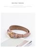 Cuckoo Women's Genuine Leather Skinny Belt for Jeans - Versatile Cowhide Casual Accessory