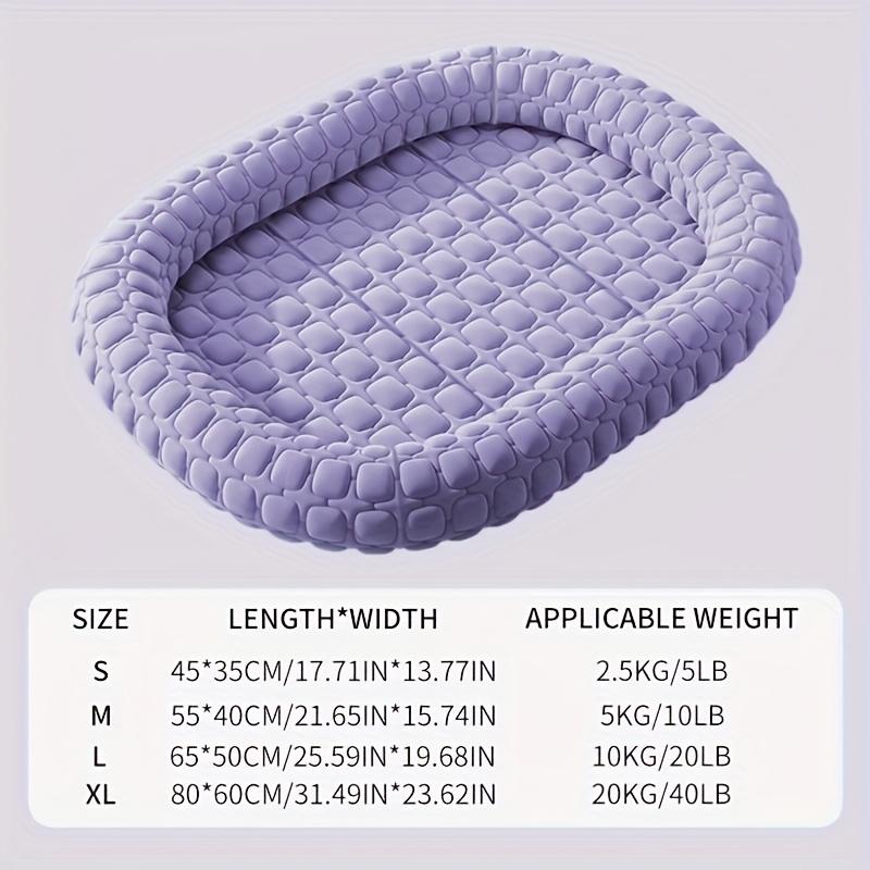 Cooling Latex & Ice Dog Bed for Small/Medium Dogs Breathable  Double-Sided Embossed Summer Mat All-Season Pet Bed