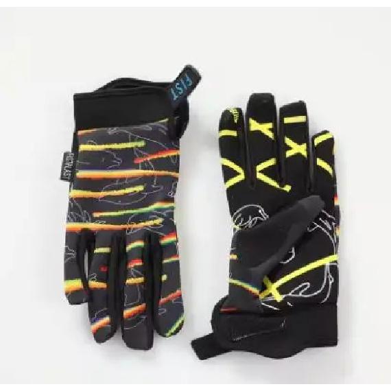 FISD kids  7 color Super Donut Wheel Glitz Riding dirt bike long finger touch screen gloves