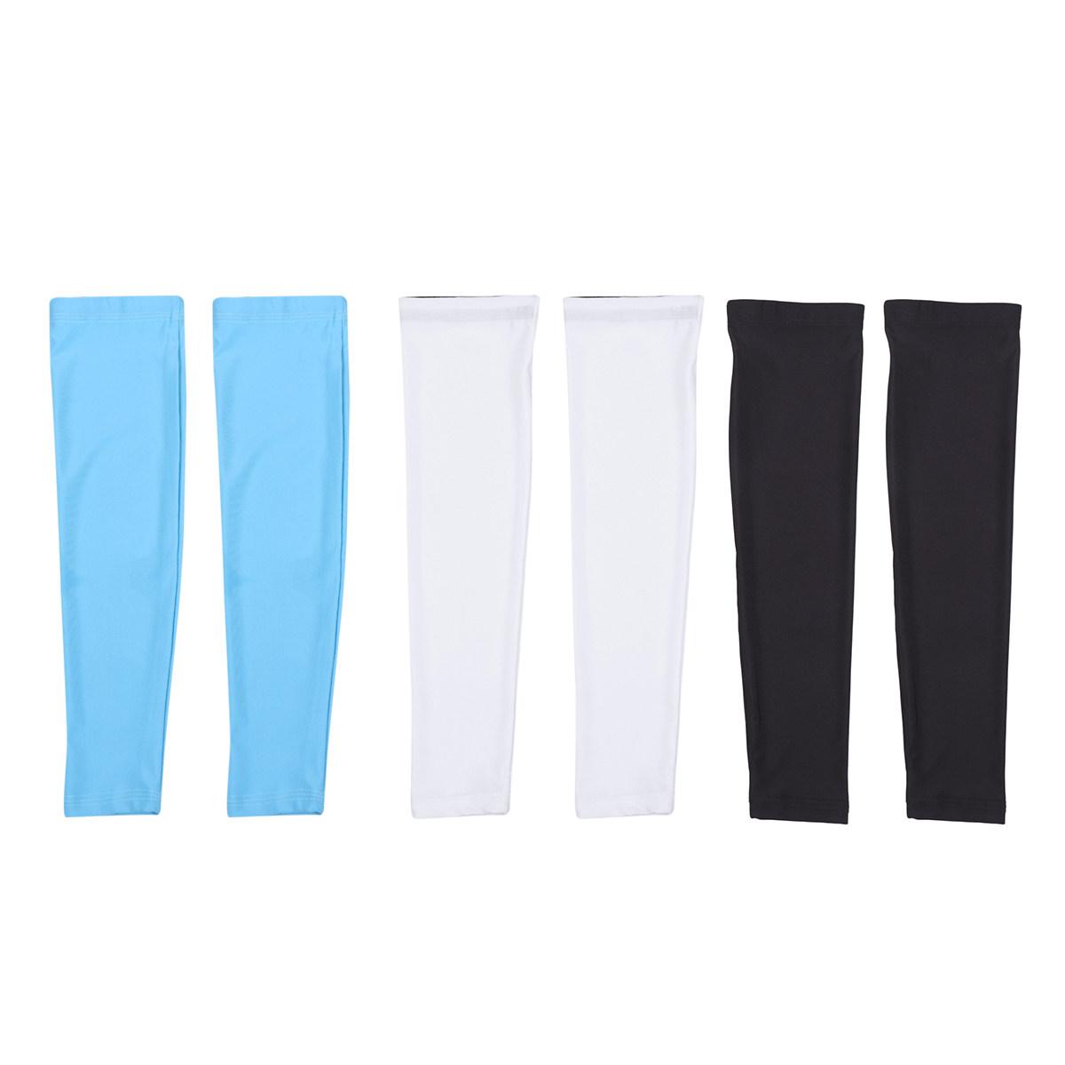 

3Pair Cooling Arm Sleeves Unisex Uv Protection Sunscreen Long Sleeve Cover for Cycling Hiking Driving Camping Size Xl Black белый