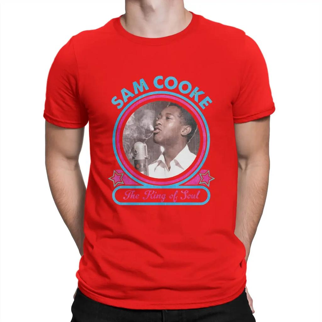 Men's The King Of Soul T Shirts Sam Cooke Cotton Clothes Crazy Short Sleeve Crew Neck Tee Shirt Classic T-Shirts
