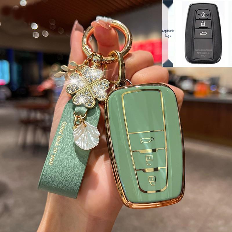 Key Cover for Toyota: Fits 23 Models Including Highlander, 8th Gen Camry, Asia Dragon, RAV4, Rongfang, and CHR.