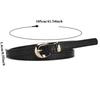 Trendy Light Gold-Buckle Crocodile-Patterned Retro Embossed Buckle Belt Fashionable Unique Artistic and Versatile Women’s Belt
