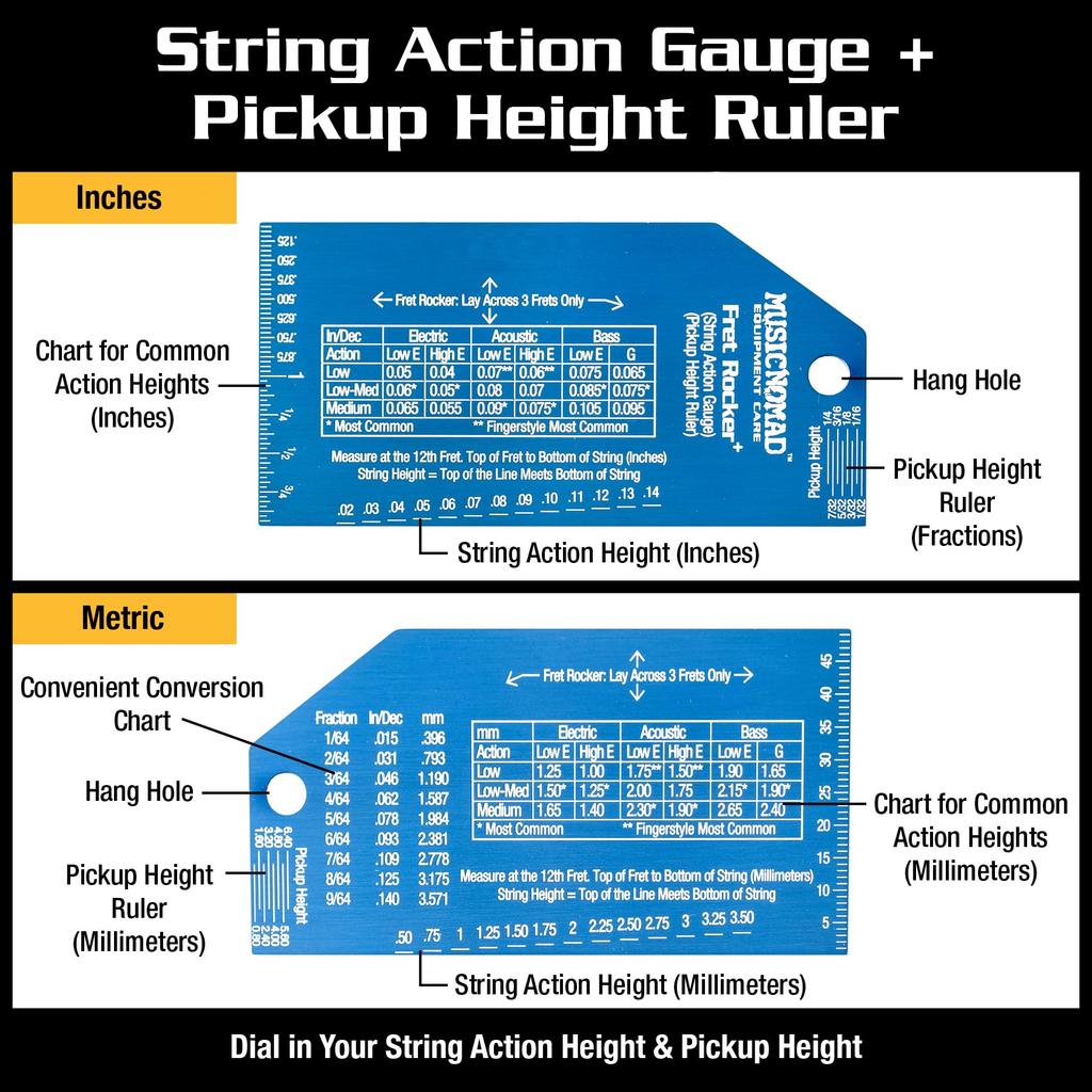 MUSICNOMAD Fret MN822 Fret Condition Check ROCKER+