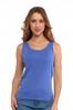 Women's Cotton Tank-Top T-shirt with Straps Classic MORAJ 4XL BLUE