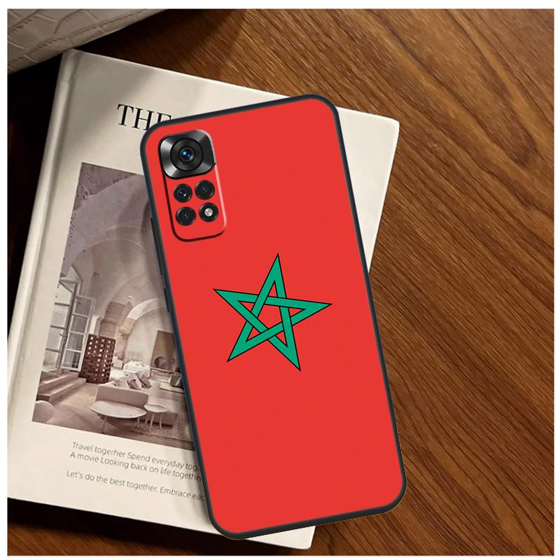 Marokko Flagge Hülle Für Xiaomi Redmi Note 14 9 10 11 12 13 15 Pro Plus Abdeckung Für Redmi 15 C 14C 12C 10C 13C