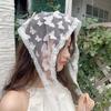 Retro Sweet Lace Bandana Headband Print Hair Scarf Bohemia Triangle Headscarf White Hair Bands for Womens Girl Fashion Kerchief
