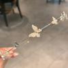 1PC French New Butterfly Imitation Pearl Fashion Temperament Elegant Metal Headband Headband
