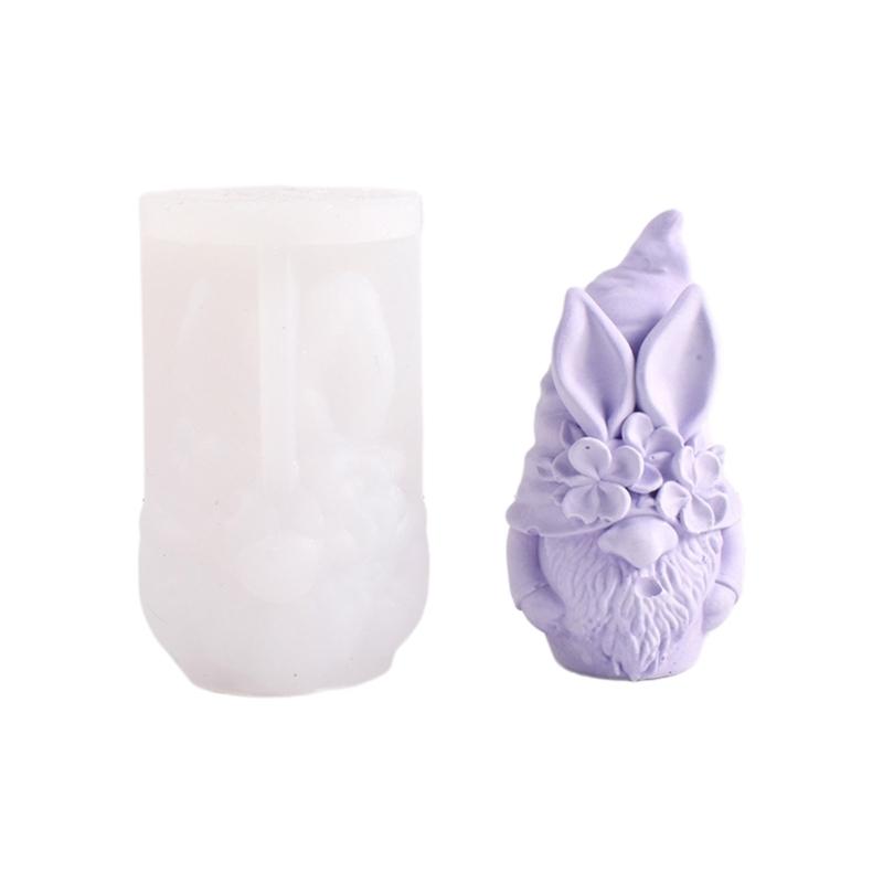 Christmas Gnome Candle Silicone Mold for DIY Candle Soap Plaster Desk Ornament Gnome Ornament Christmas Party Decor